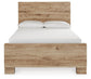 Hyanna Full Panel Bed with 1 Side Storage, Dresser, Mirror and Nightstand