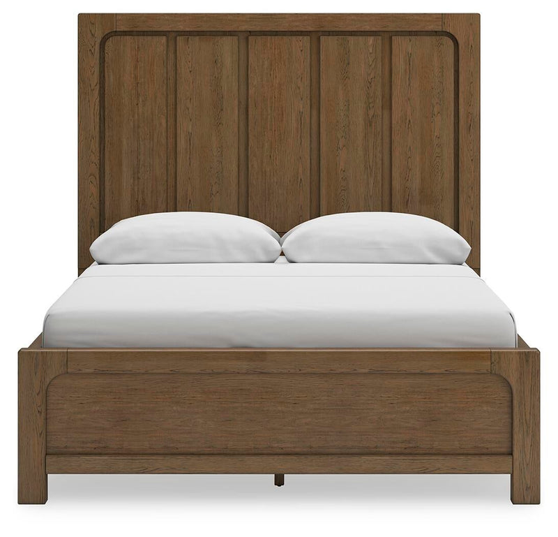 Cabalynn Queen Panel Bed with Storage with Mirrored Dresser, Chest and Nightstand