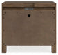 Cabalynn Queen Panel Bed with Storage with Mirrored Dresser, Chest and Nightstand
