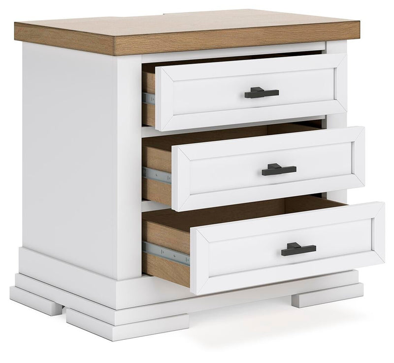 Ashbryn King Panel Storage Bed, Dresser, Mirror and Nightstand