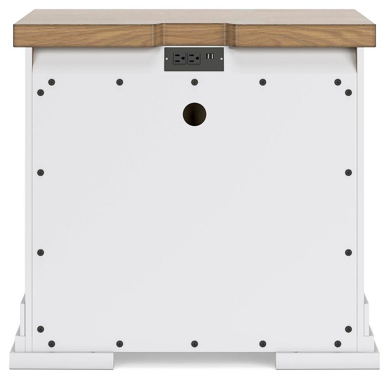 Ashbryn California King Panel Storage Bed, Dresser, Mirror and Nightstand