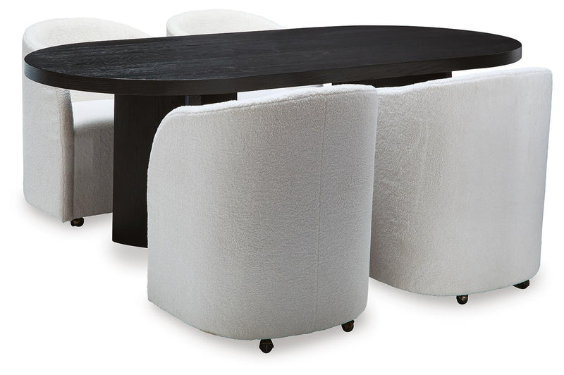Rowanbeck Dining Table and 4 Chairs