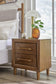Lyncott Queen Upholstered Panel Bed, Dresser, Mirror, Chest and Nightstand