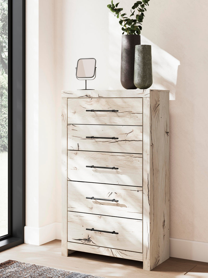 Lawroy Full Panel Storage Bed, Dresser, Mirror, Chest and Nightstand