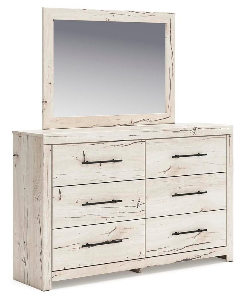 Lawroy Full Panel Storage Bed, Dresser, Mirror and Nightstand
