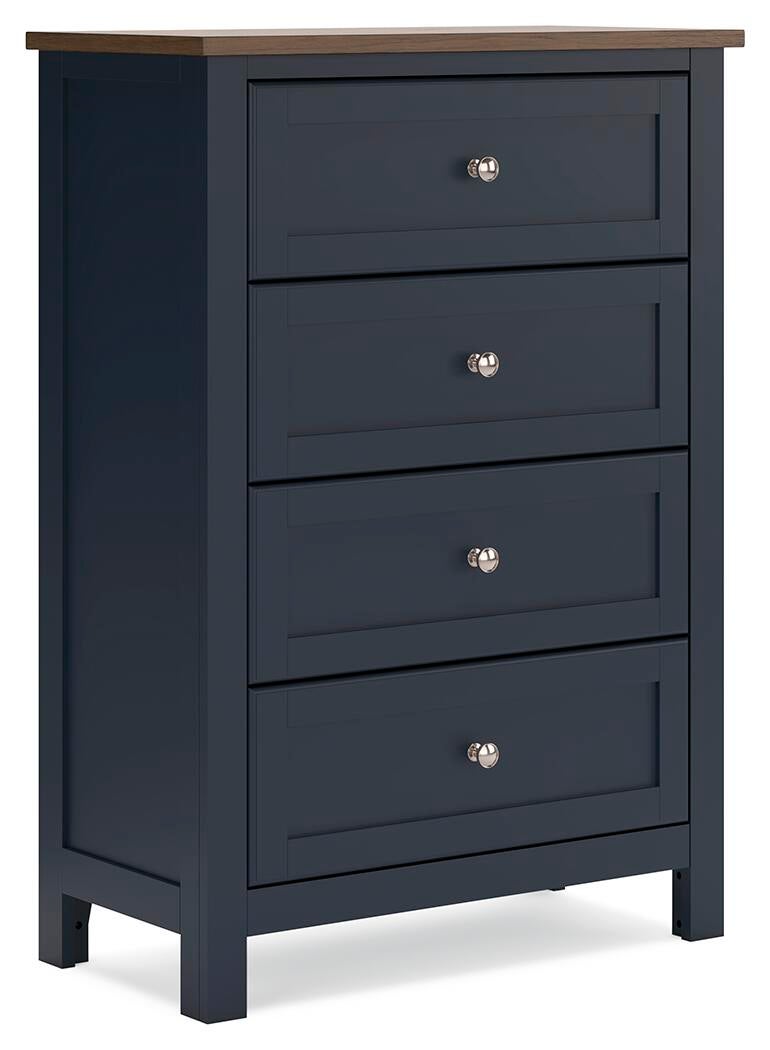 Landocken Twin Panel Headboard, Dresser, Mirror, Chest and Nightstand