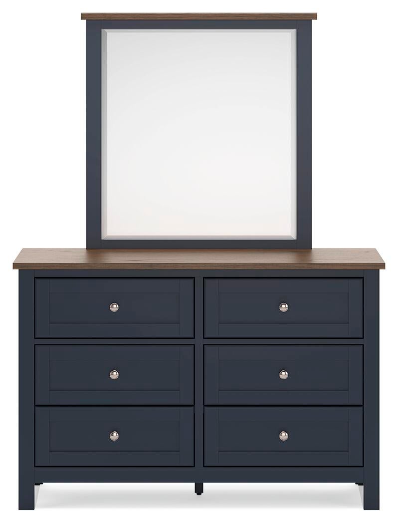 Landocken Queen Panel Bed, Dresser, Mirror, Chest and Nightstand