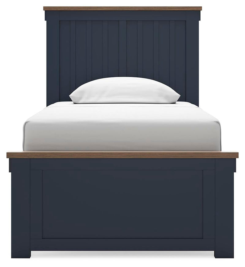 Landocken Twin Panel Bed, Dresser, Mirror, Chest and Nightstand