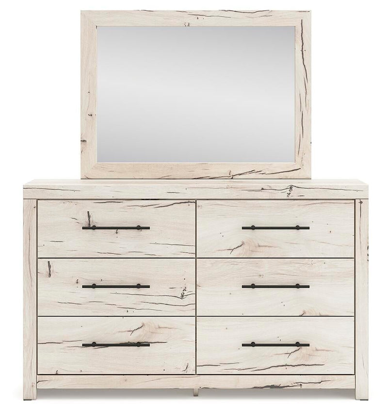 Lawroy King Panel Storage Bed, Dresser, Mirror, Chest and Nightstand