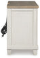 Shaybrock King Panel Bed, Dresser, Mirror and Nightstand