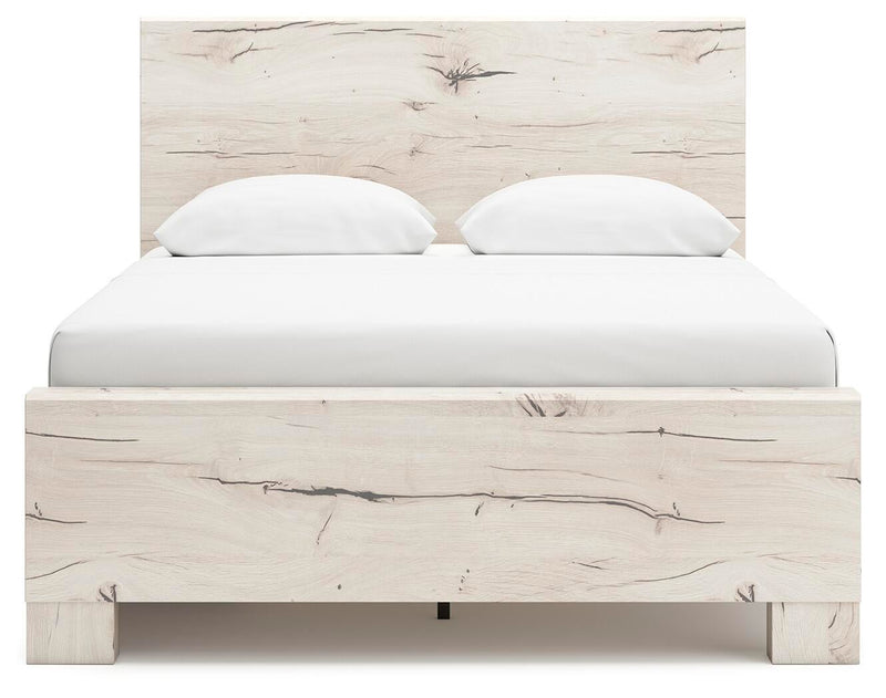 Lawroy Queen Panel Bed with Storage, Dresser and Mirror