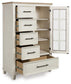 Shaybrock King Panel Bed, Dresser, Mirror, Chest and Nightstand