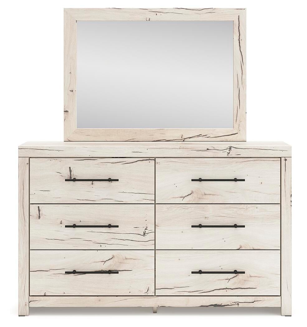 Lawroy Full Panel Bed, Dresser and Mirror
