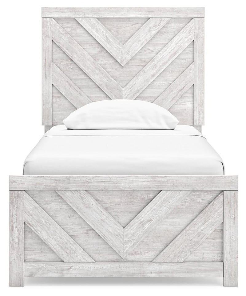 Cayboni Twin Panel Bed, Dresser, Mirror, Chest and Nightstand