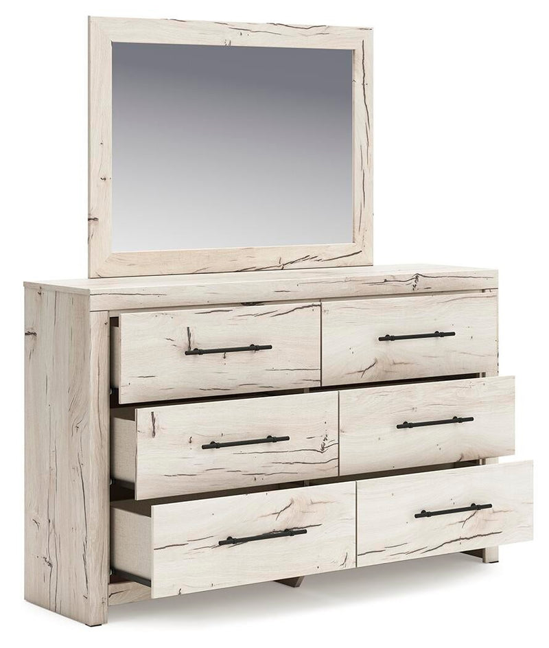 Lawroy Full Panel Headboard, Dresser, Mirror, Chest and Nightstand