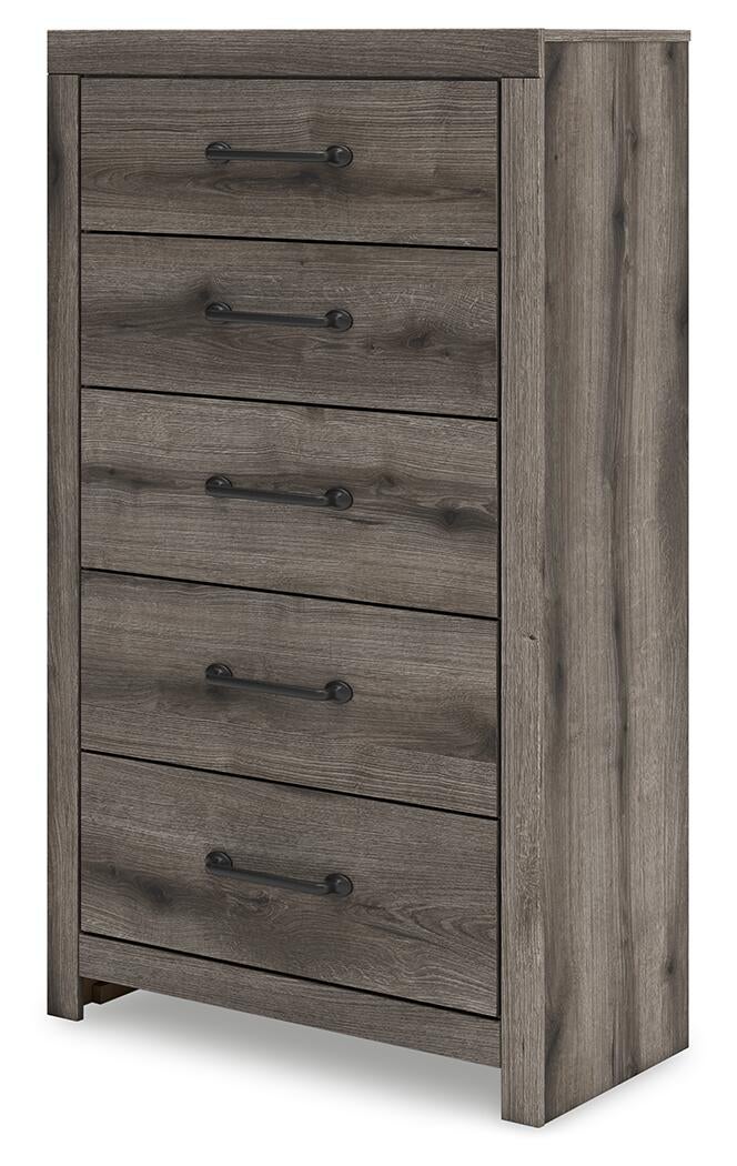 Urbanoore Full Panel Storage Bed, Dresser, Mirror, Chest and Nightstand
