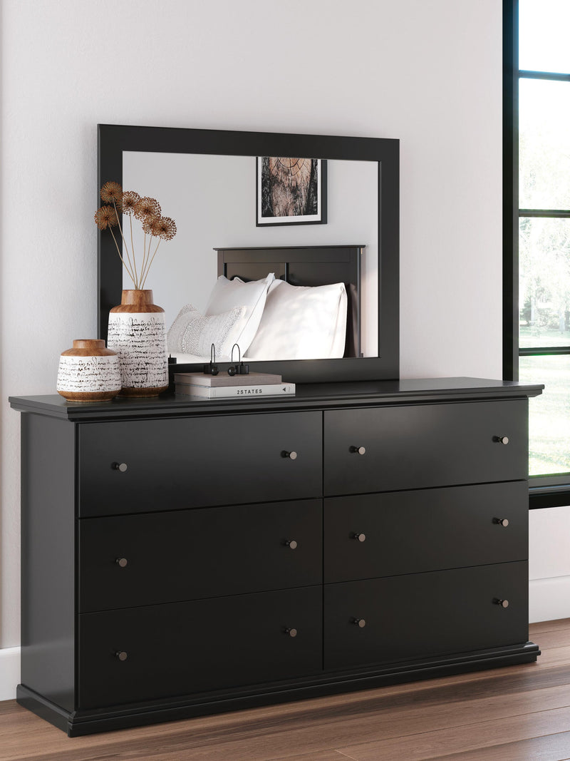Maribel King Panel Bed, Dresser, Mirror and Nightstand