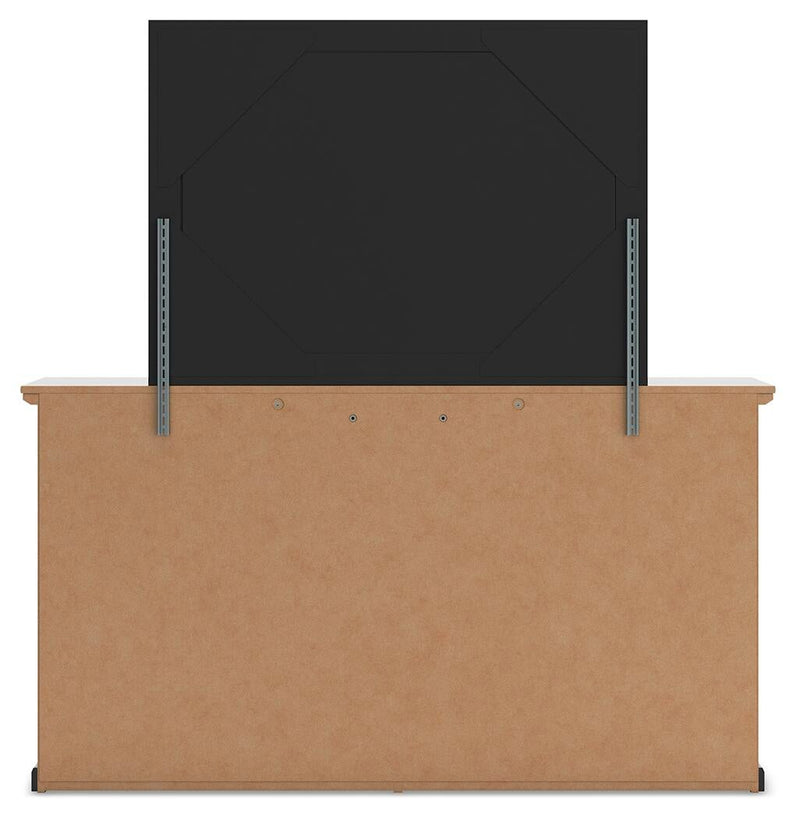 Maribel Queen Panel Bed, Dresser, Mirror, Chest and Nightstand