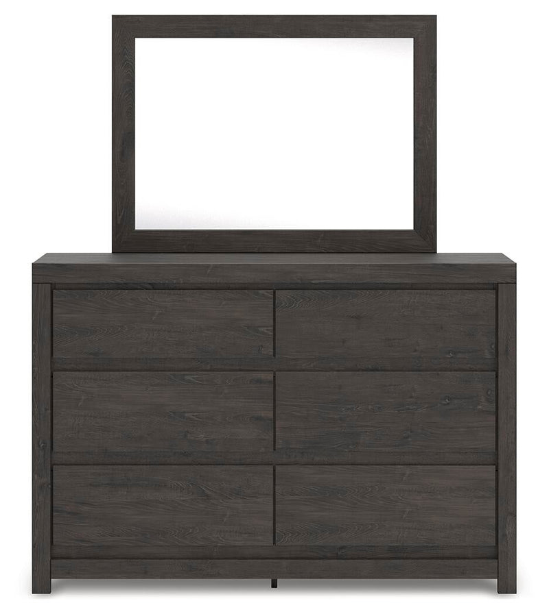 Parlayon King Panel Bed, Dresser, Mirror, Chest and Nightstand