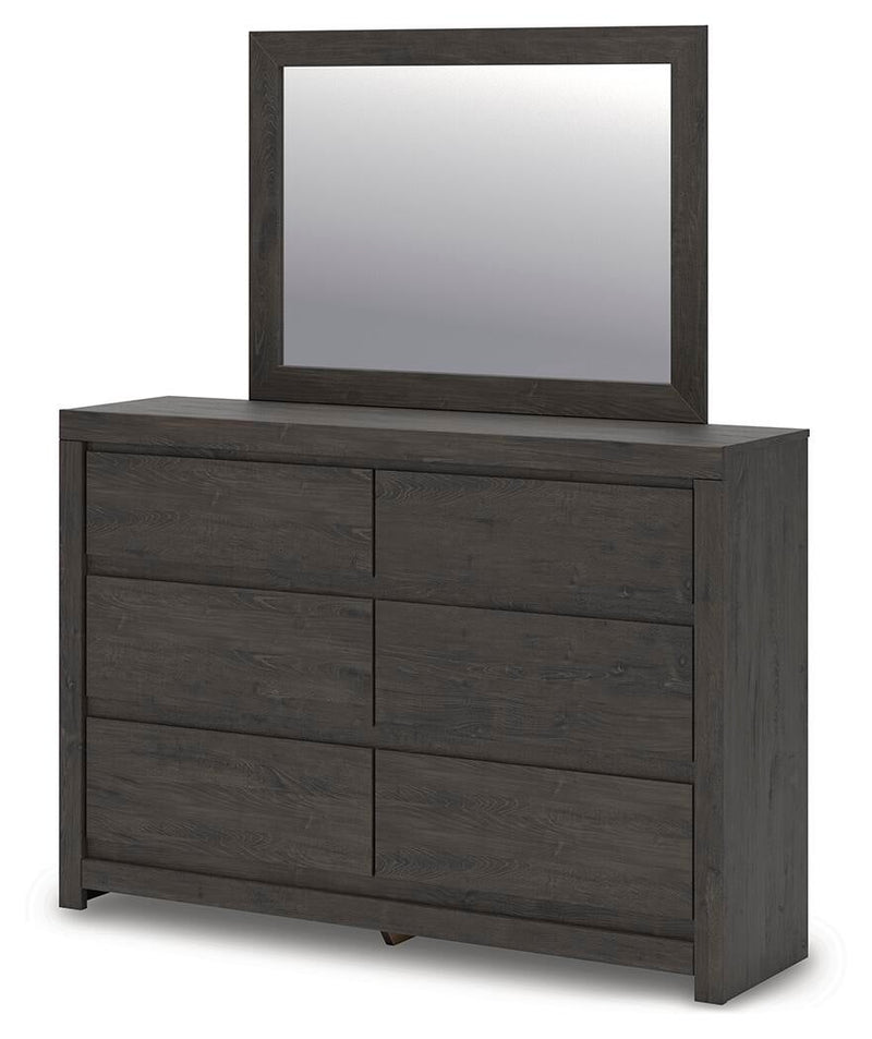 Parlayon King Panel Bed, Dresser, Mirror, Chest and Nightstand