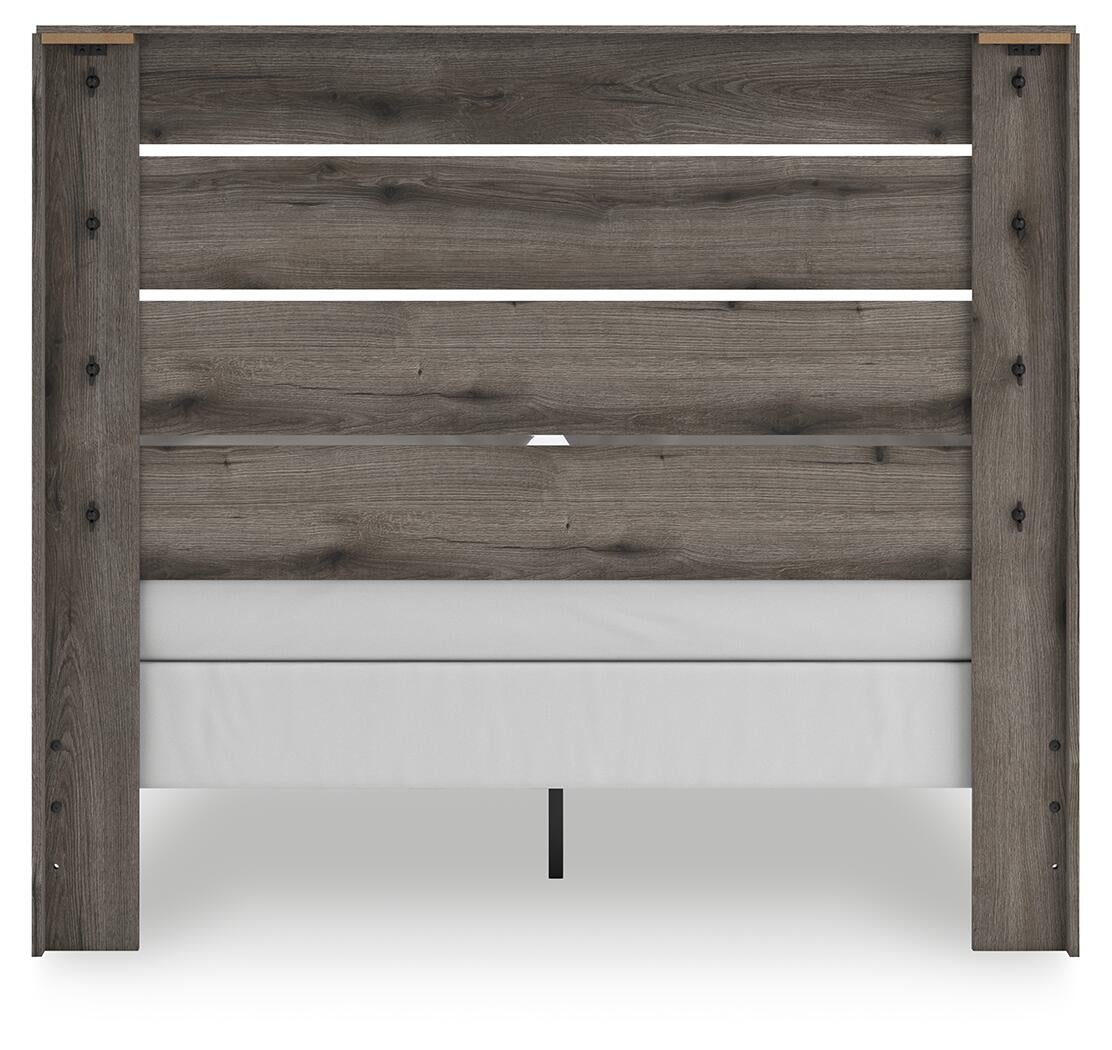 Graystorm Queen Panel Bed, Dresser, Mirror and Nightstand