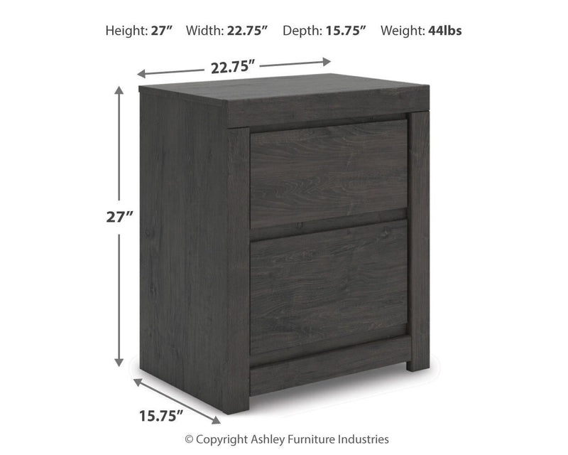 Parlayon Queen Panel Storage Bed, Dresser, Mirror, Chest and Nightstand