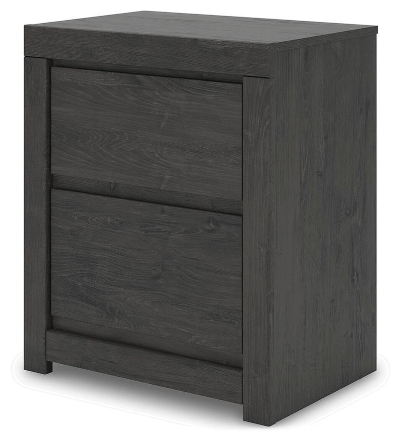Parlayon King Panel Storage Bed, Dresser, Mirror and Nightstand