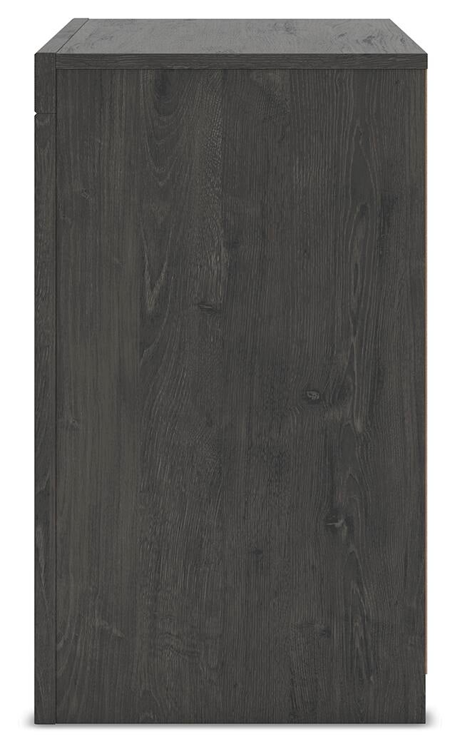 Parlayon King Panel Storage Bed, Dresser, Mirror and Nightstand