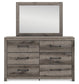 Graystorm Twin Panel Storage Bed, Dresser and Mirror