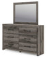 Graystorm Twin Panel Storage Bed, Dresser and Mirror