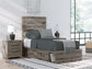 Graystorm Twin Panel Storage Bed, Dresser and Mirror