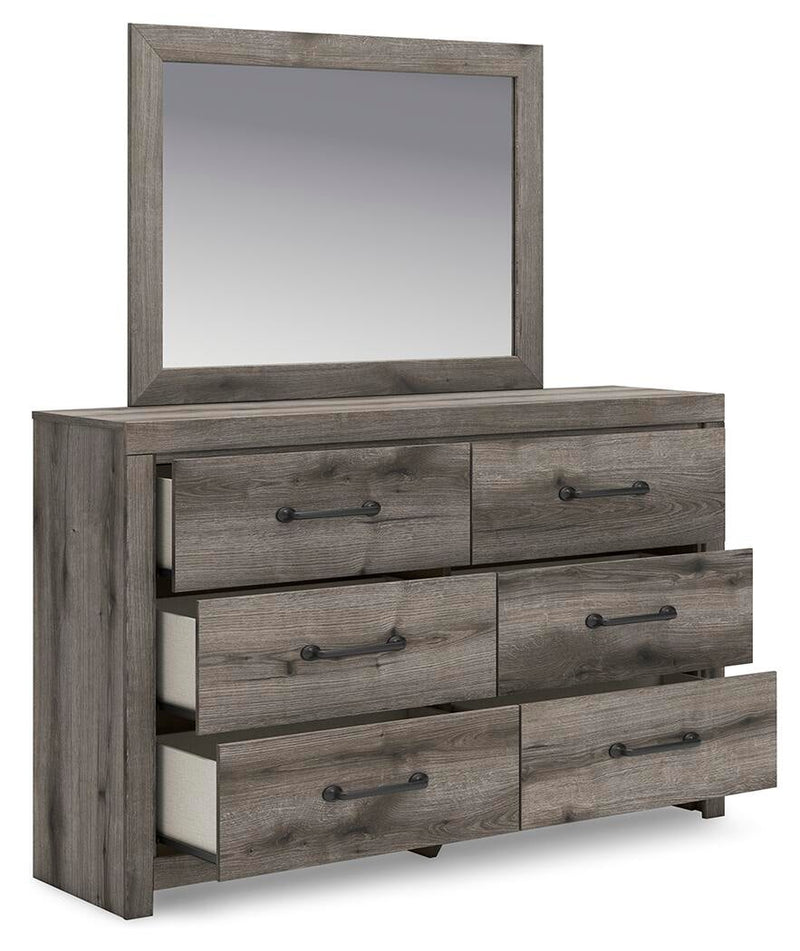 Urbanoore King Panel Bed, Dresser, Mirror, Chest and Nightstand