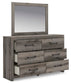Urbanoore King Panel Bed, Dresser, Mirror, Chest and Nightstand