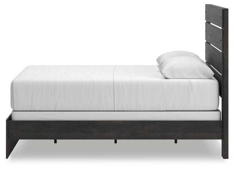 Delmorta Queen Panel Bed, Dresser and Mirror
