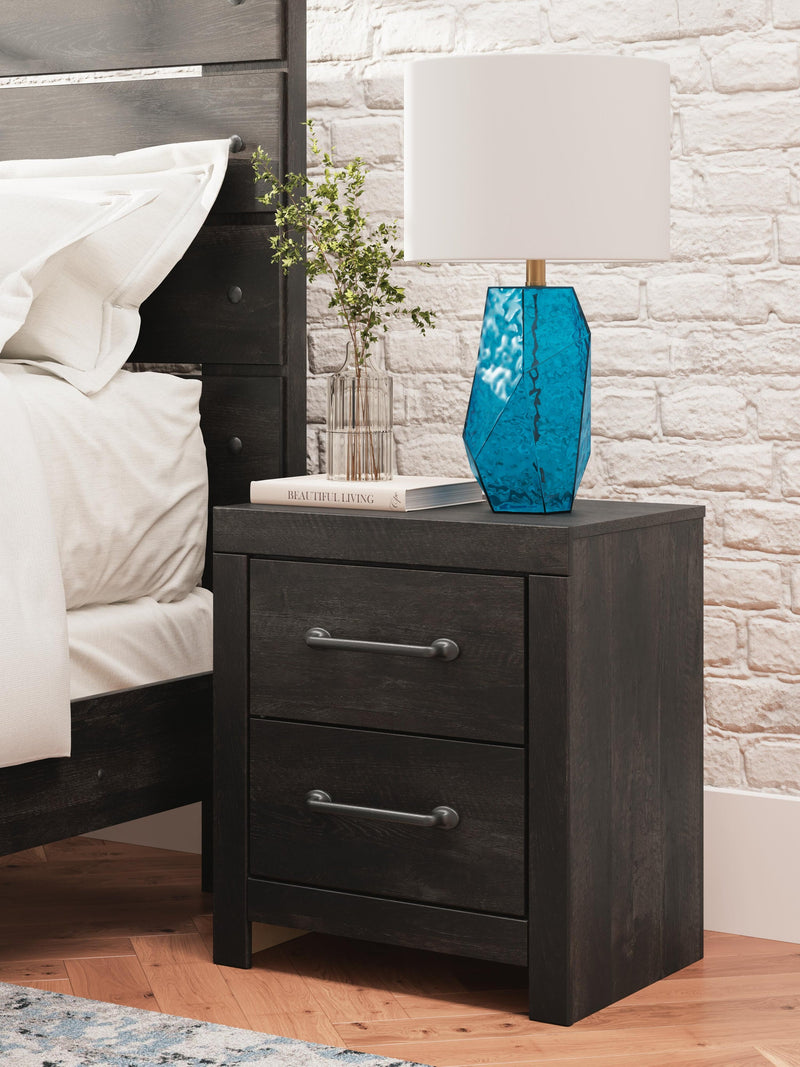 Delmorta King Panel Bed, Dresser, Mirror and Nightstand