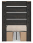 Hollivern Twin Panel Bed with Storage, Dresser, Mirror and Nightstand