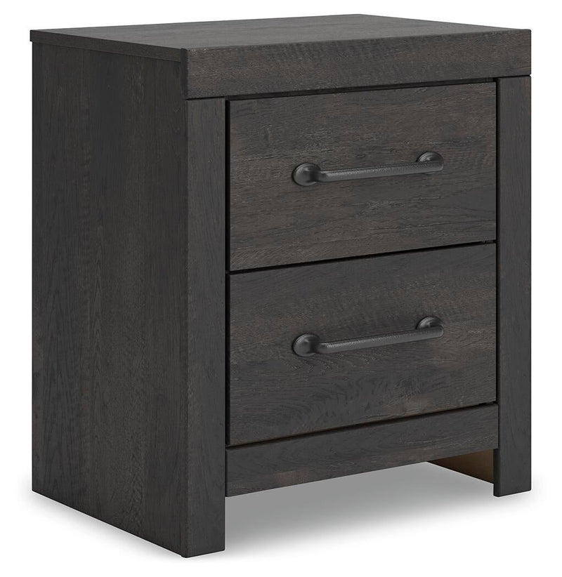 Delmorta Twin Panel Bed with Storage, Dresser, Mirror and Nightstand