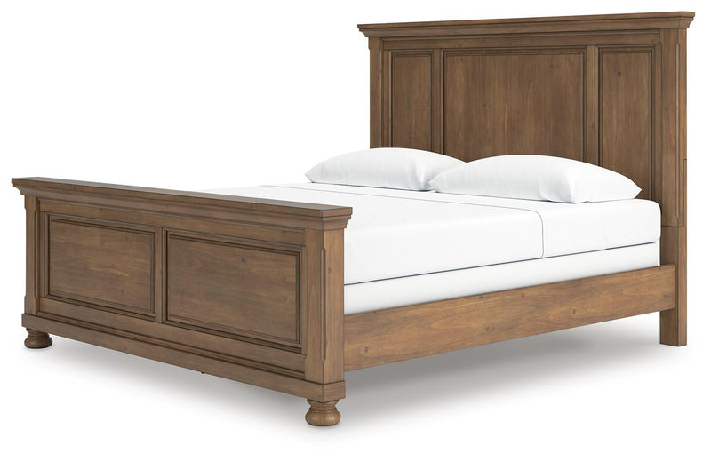 Vandenmore King Panel Bed with Mirrored Dresser