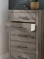Graystorm Twin Panel Bed with Storage, Dresser, Mirror, Chest and Nightstand
