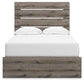 Graystorm Full Panel Bed with Storage, Dresser and Mirror