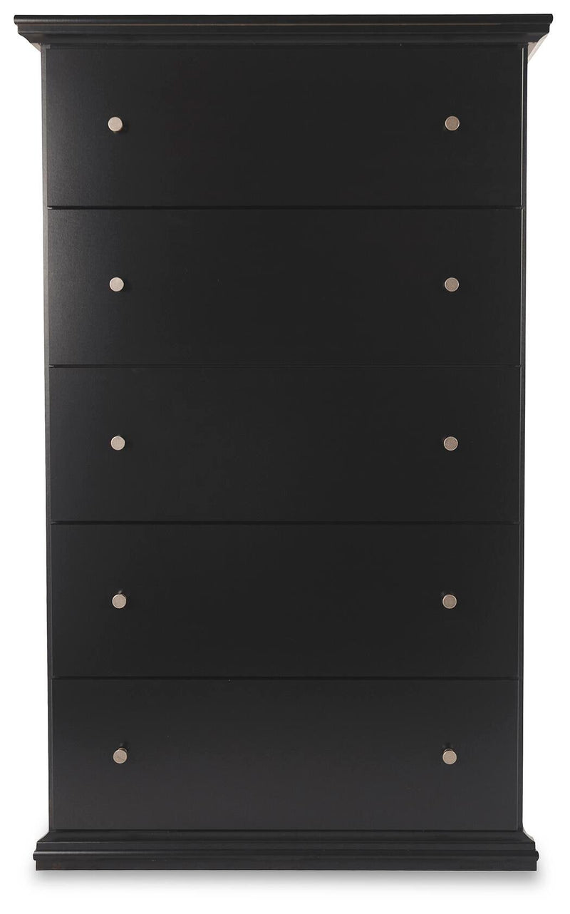 Maribel Twin Panel Bed, Dresser, Mirror, Chest and Nightstand