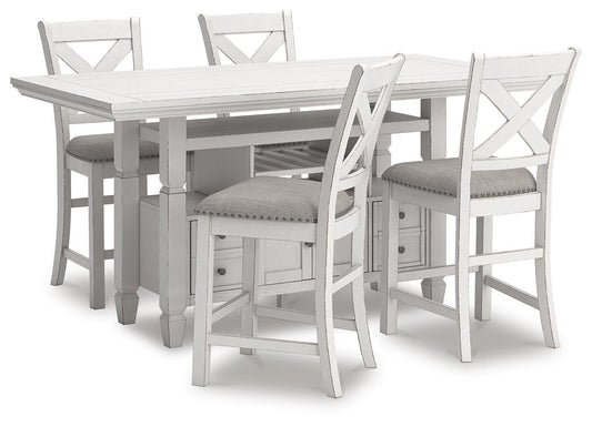 Robbinsdale Counter Height Dining Table and 4 Barstools