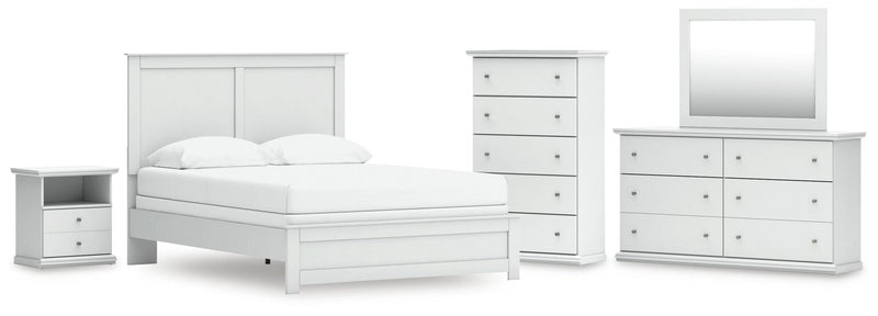 Bostwick Shoals Queen Panel Bed, Dresser, Mirror, Chest and Nightstand