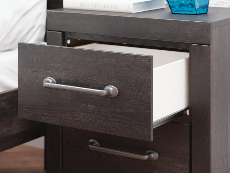 Delmorta Queen Panel Bed, Dresser, Mirror and Nightstand