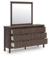 Cadmori King Panel Platform Bed, Dresser, Mirror, Chest and Nightstand