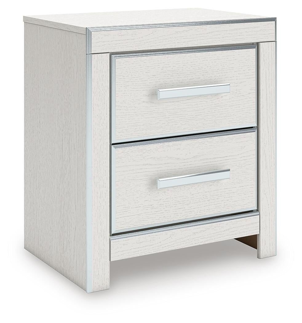 Zuraleus Queen Upholstered Panel Bed, Dresser, Mirror and Nightstand