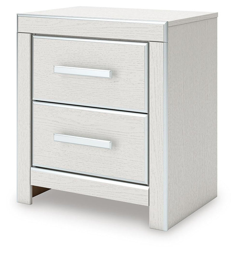 Birmonton Queen Upholstered Panel Bed, Dresser, Mirror and Nightstand