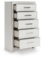 Birmonton California King Upholstered Bed, Dresser, Mirror, Chest and Nightstand