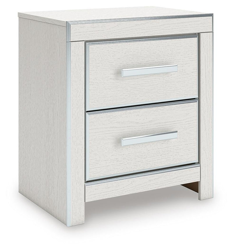 Birmonton California King Upholstered Bed, Dresser, Mirror, Chest and Nightstand