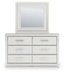 Zuraleus King Upholstered Bed, Dresser, Mirror and Nightstand